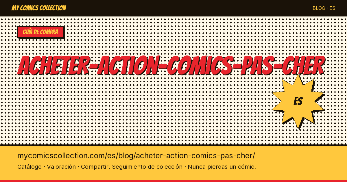 Comprar Action Comics barato — ilustración del artículo