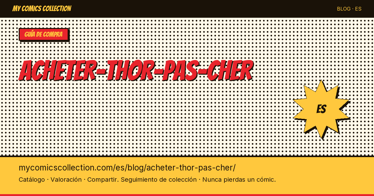 Comprar Thor barato — ilustración del artículo