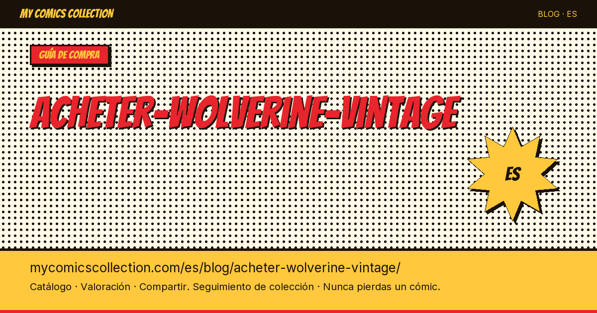 Comprar Wolverine vintage — ilustración del artículo