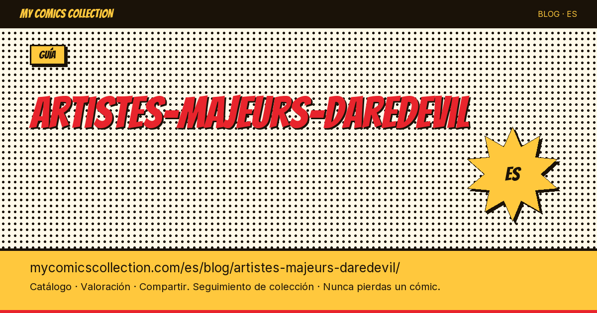Grandes dibujantes de Daredevil — ilustración del artículo
