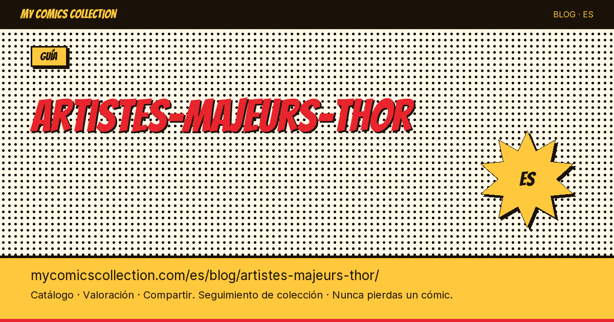 Los grandes artistas de Thor — ilustración del artículo