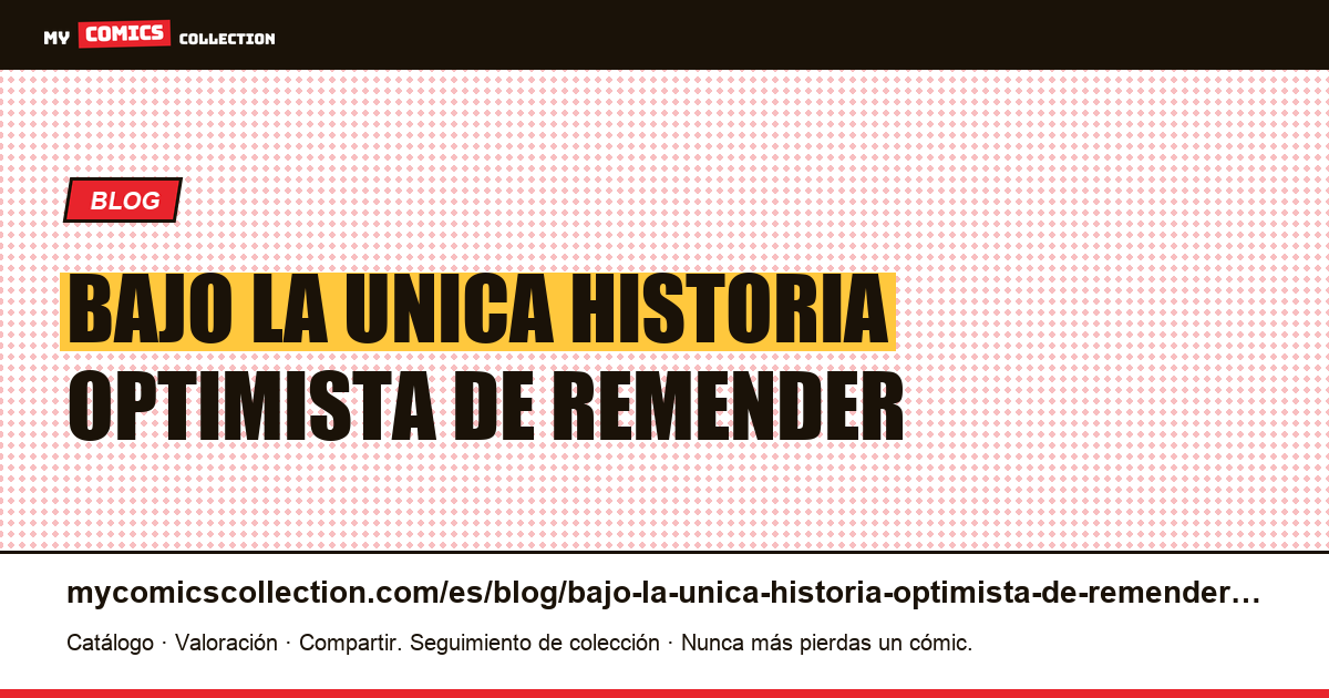Bajo: la única historia optimista de Remender — ilustración del artículo