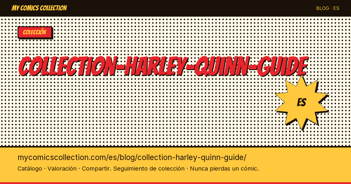 Colección Harley Quinn: guía del coleccionista — ilustración del artículo