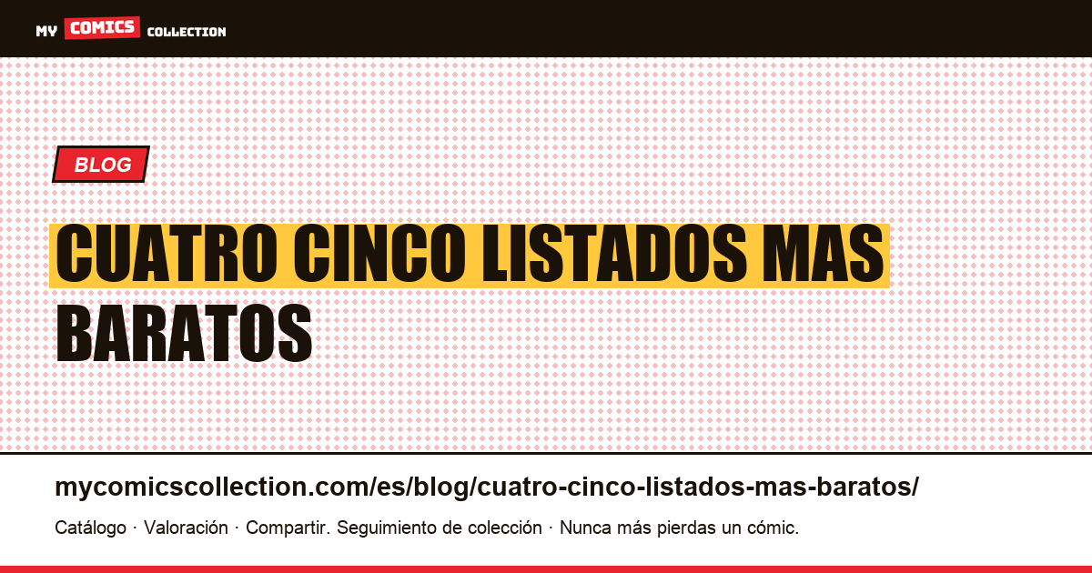 Cuatro de los cinco listados más baratos son reimpresiones. — ilustración del artículo