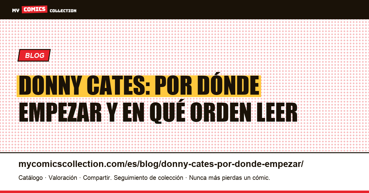 Donny Cates: por dónde empezar y en qué orden leer, ilustración del artículo