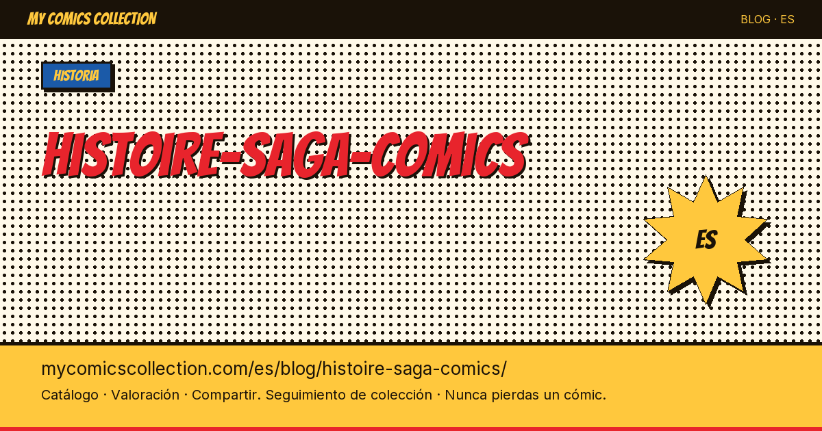 Historia de las grandes sagas del cómic — ilustración del artículo
