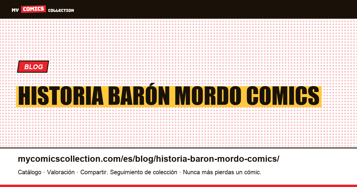 historia barón mordo comics — ilustración del artículo