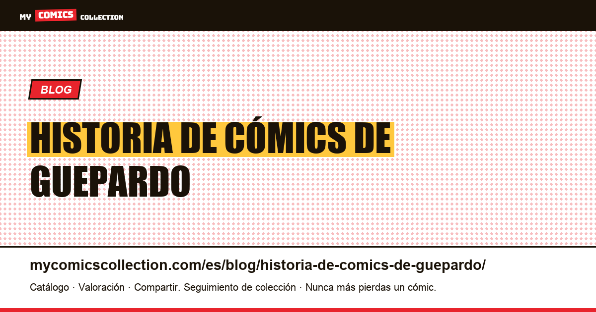 historia de cómics de guepardo — ilustración del artículo