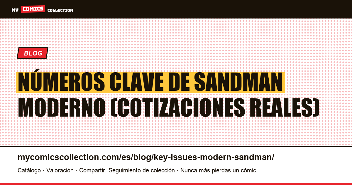 Números clave de Sandman moderno, ilustración del artículo