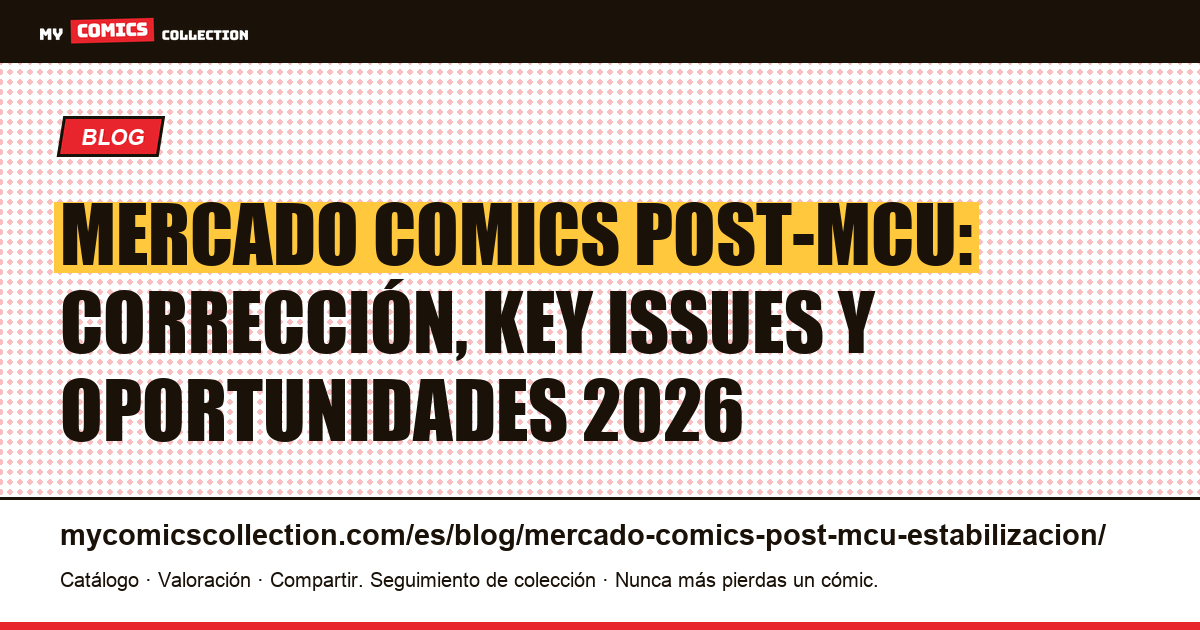 Mercado de comics post-MCU: estabilización, corrección y oportunidades 2026-2028, ilustración del artículo