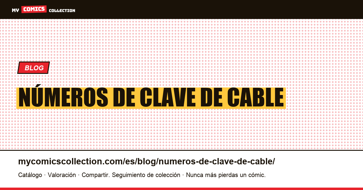números de clave de cable — ilustración del artículo