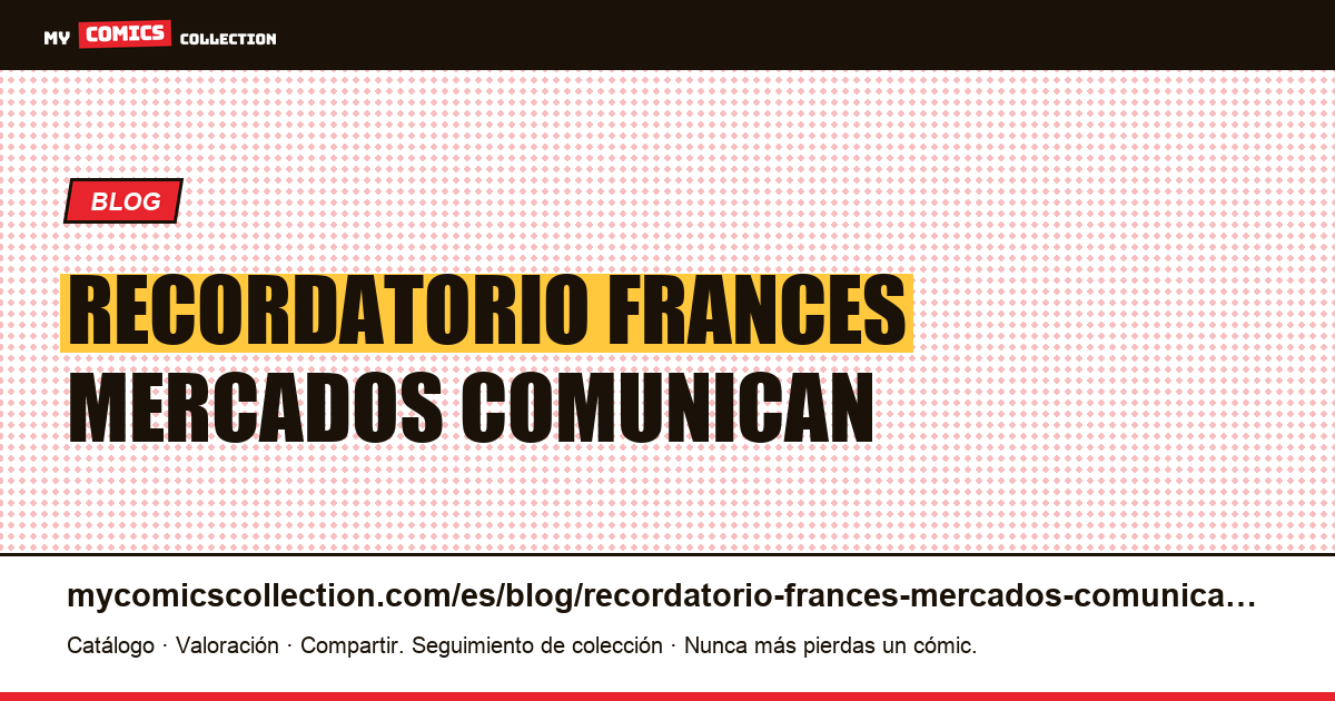 Recordatorio en francés: dos mercados que no se comunican — ilustración del artículo