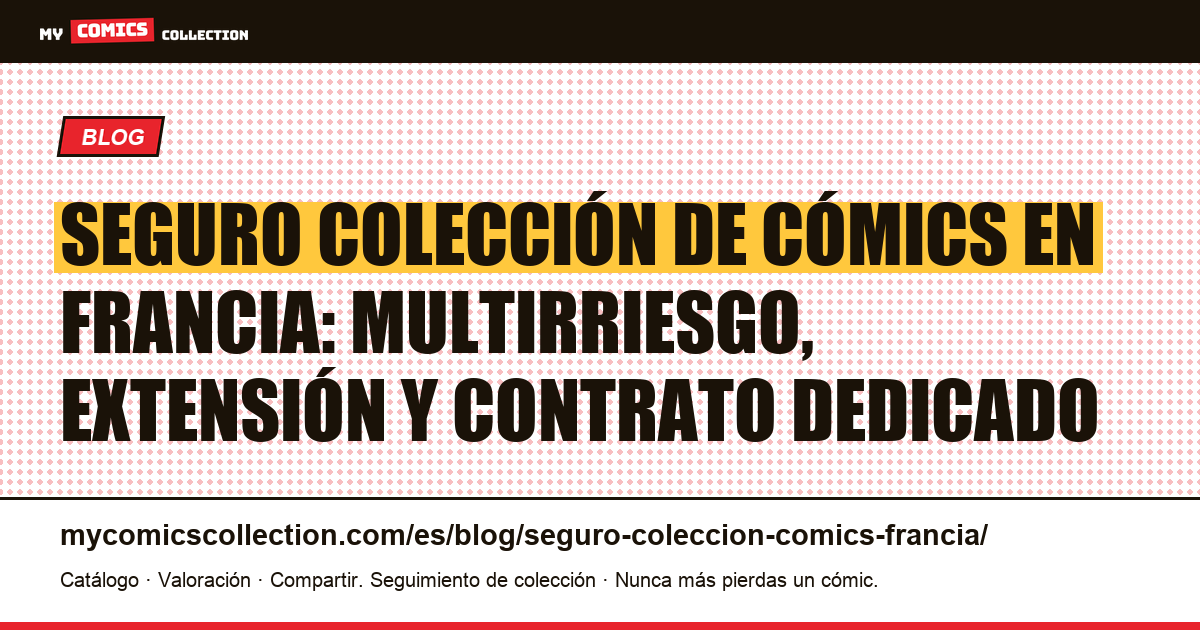 Seguro para colección de cómics en Francia: las tres opciones y cómo declararla, ilustración del artículo