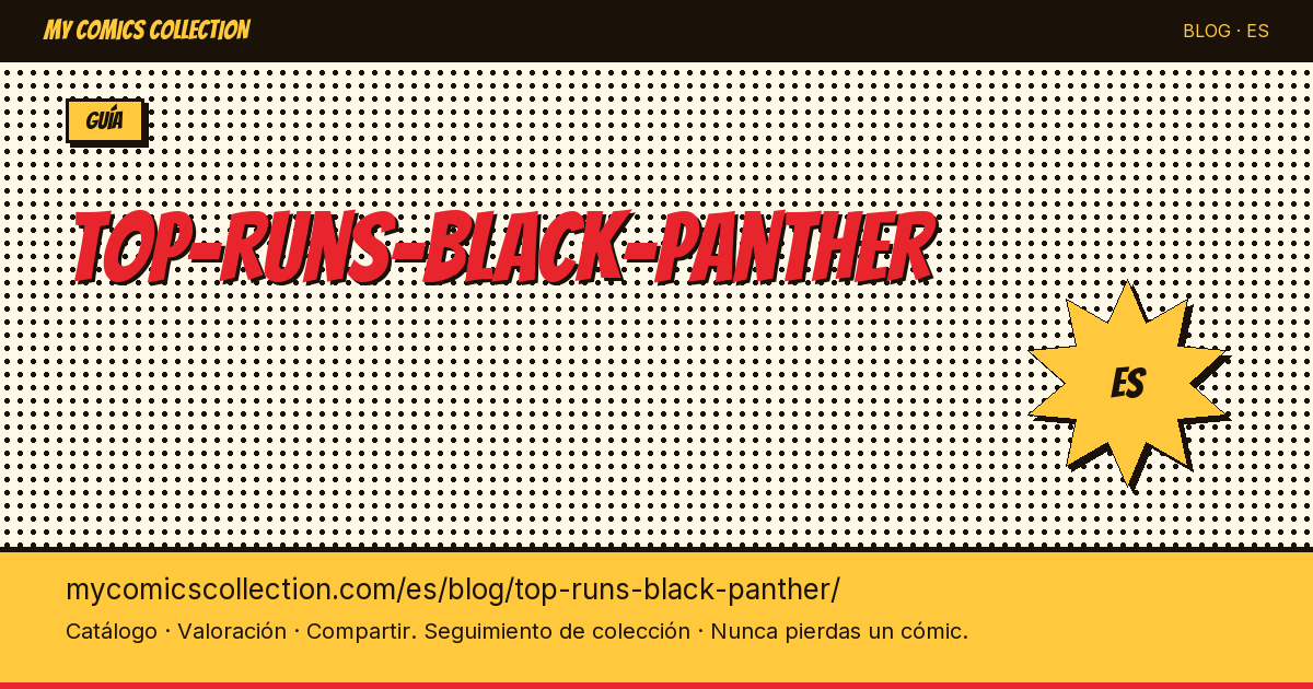 Los mejores runs de Black Panther — ilustración del artículo