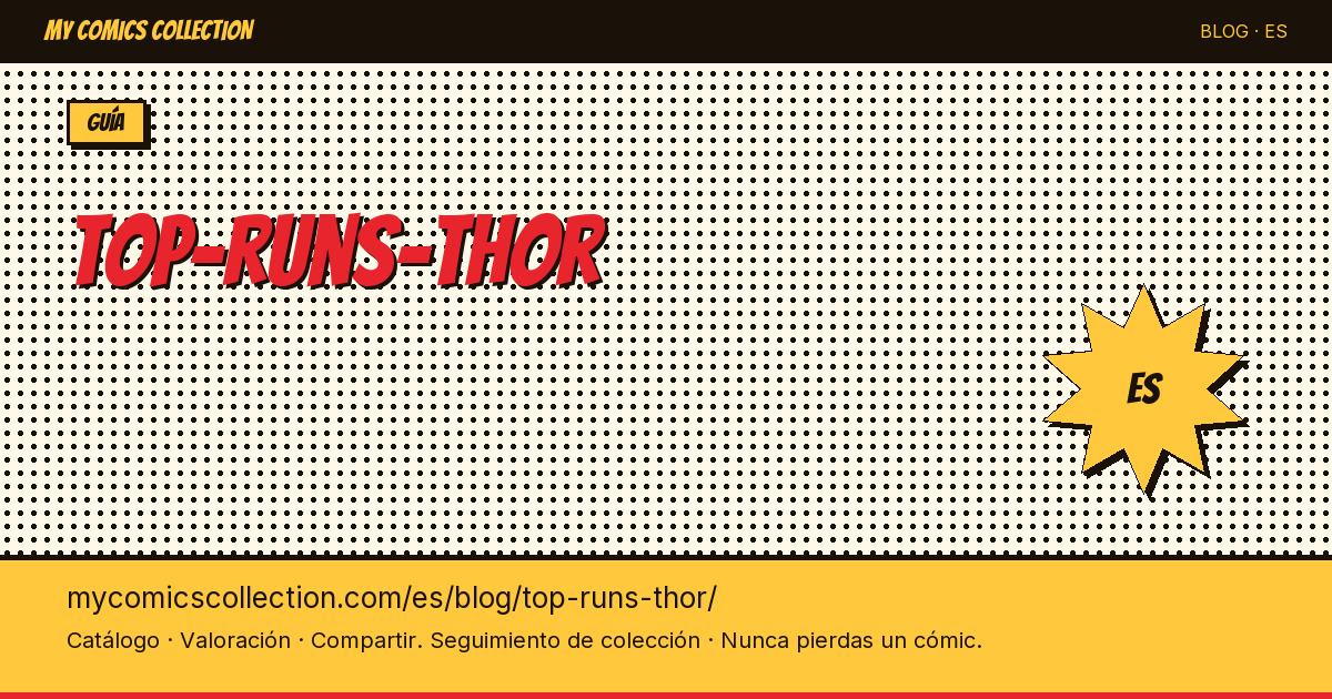 Los mejores runs de Thor en los cómics — ilustración del artículo