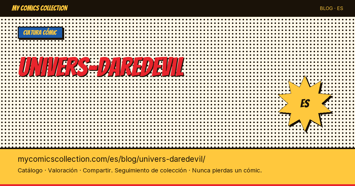El universo de Daredevil — ilustración del artículo