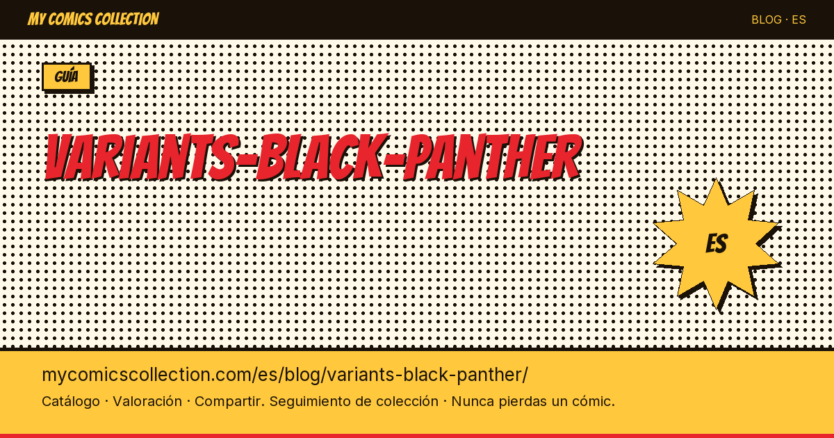Variantes de Black Panther — ilustración del artículo