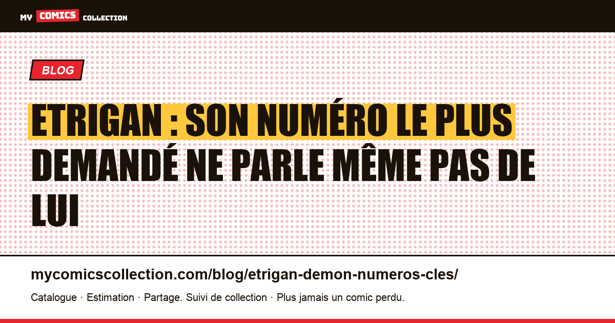 Etrigan : son numéro le plus demandé ne parle même pas de lui, illustration article