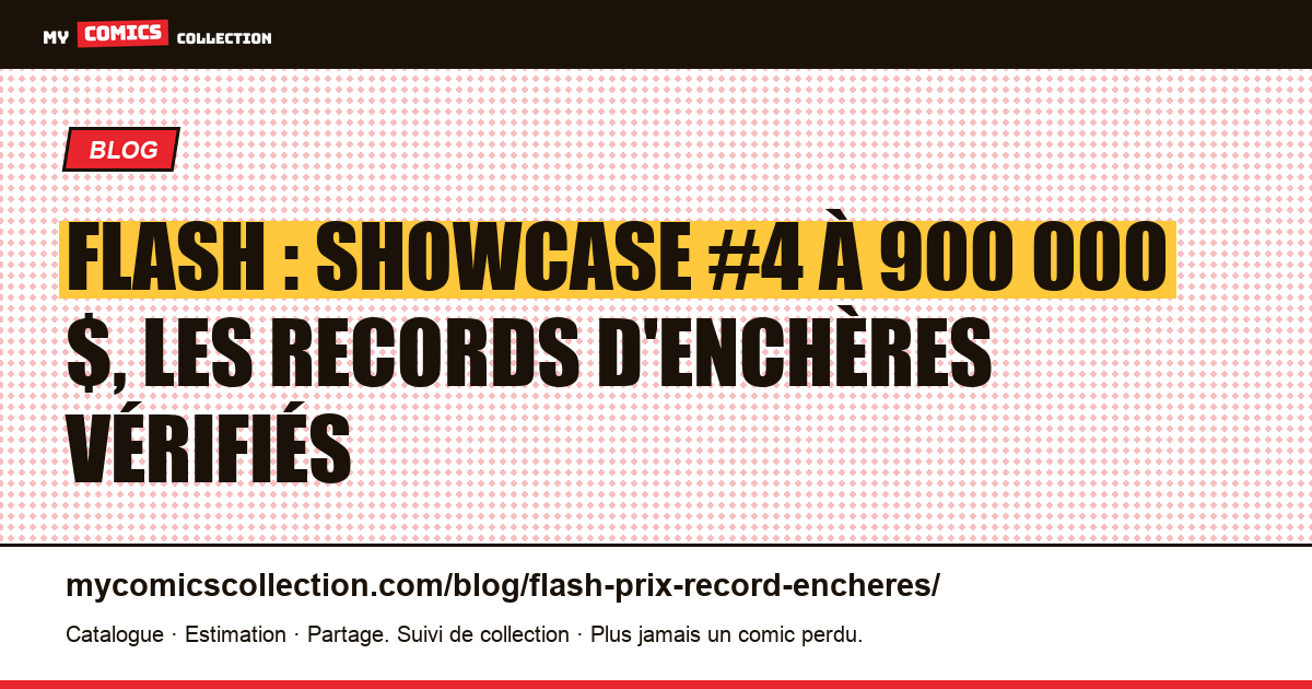 Flash : les comics les plus chers aux enchères, illustration article