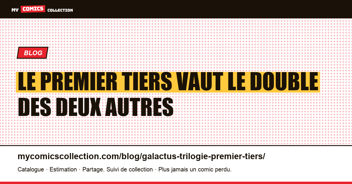 Le premier tiers vaut le double des deux autres — illustration article