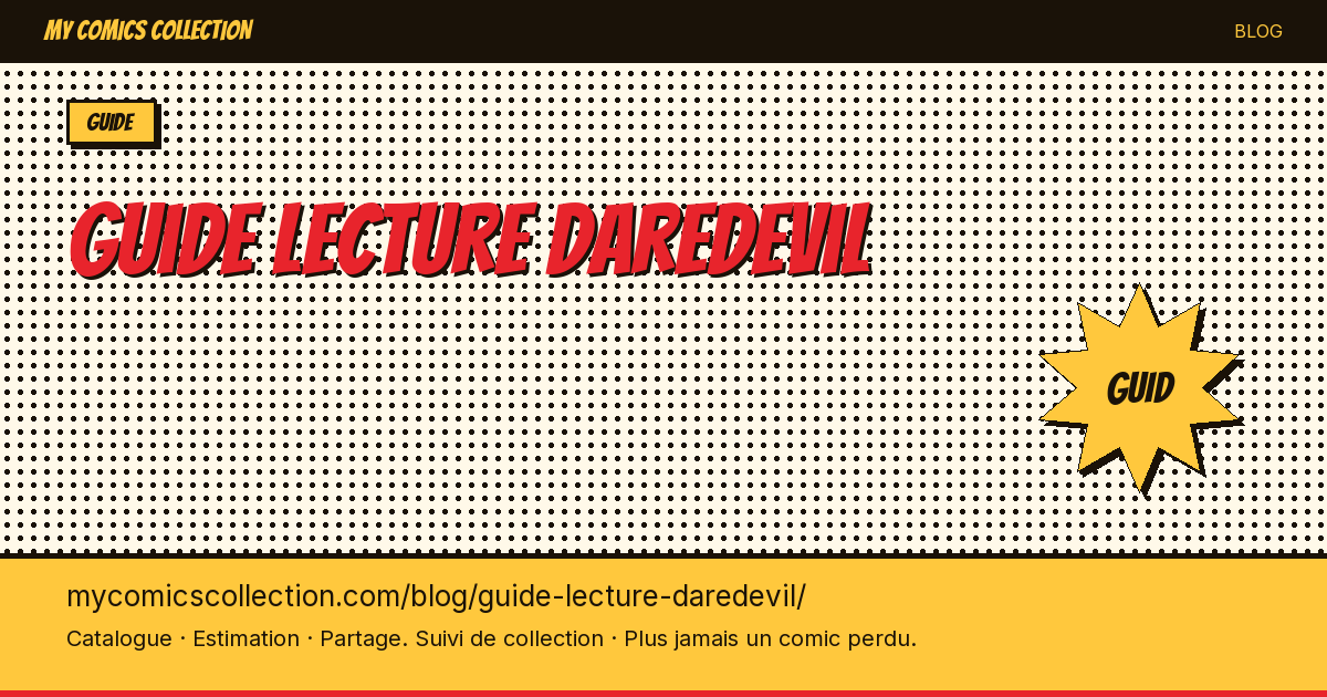 Guide de lecture Daredevil — illustration article