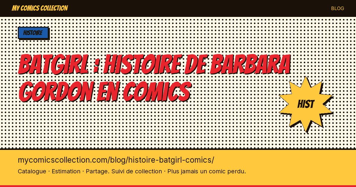Batgirl : histoire de Barbara Gordon en comics — illustration article