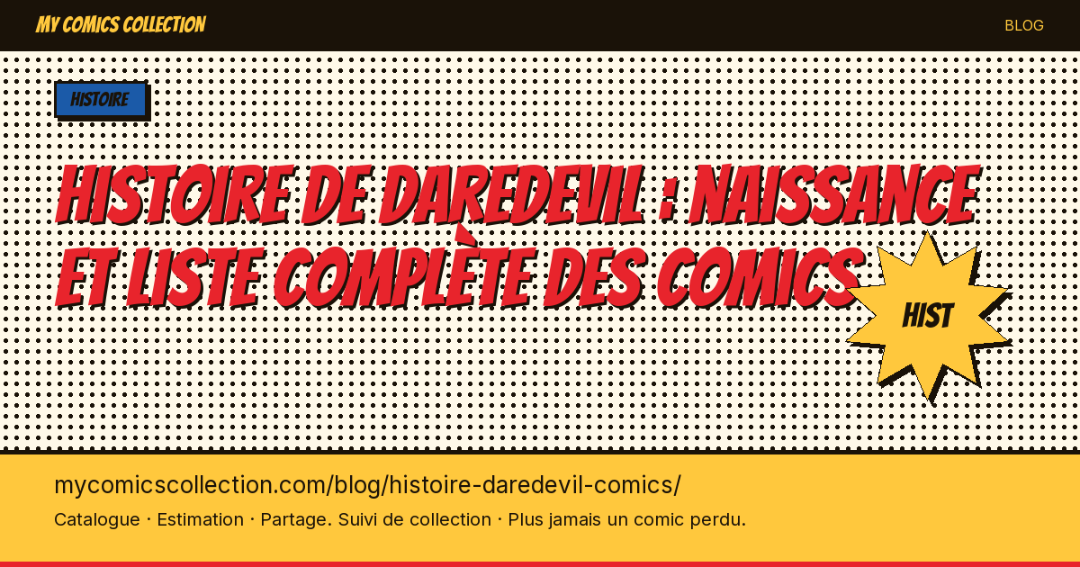 Histoire de Daredevil en comics — illustration article