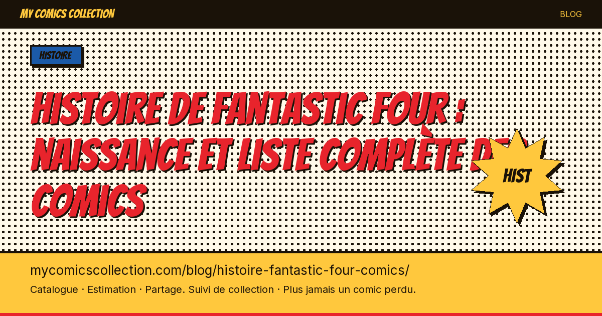 Histoire de Fantastic Four en comics — illustration article