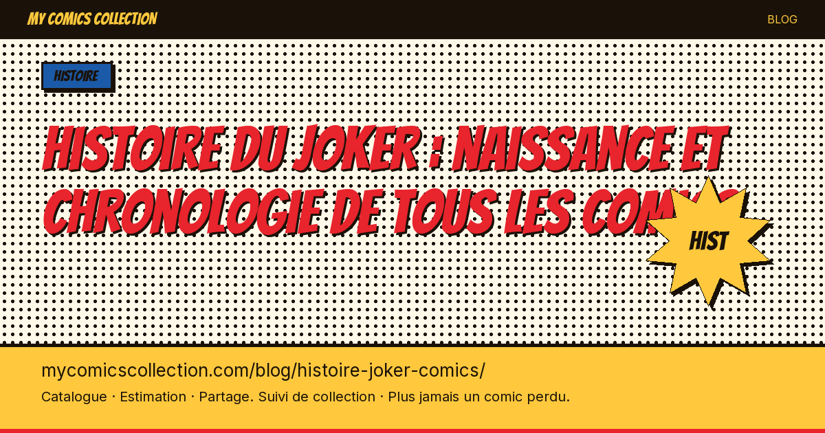 Histoire du Joker : naissance et chronologie de tous les comics — illustration article