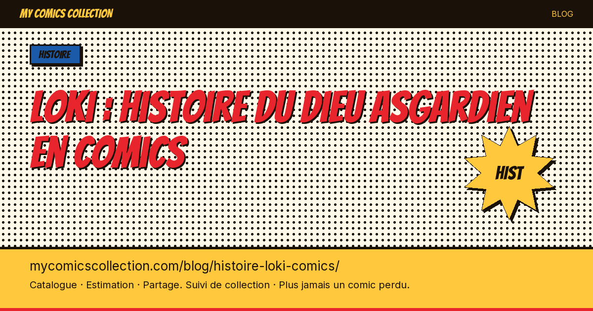 Loki : histoire du dieu asgardien en comics — illustration article