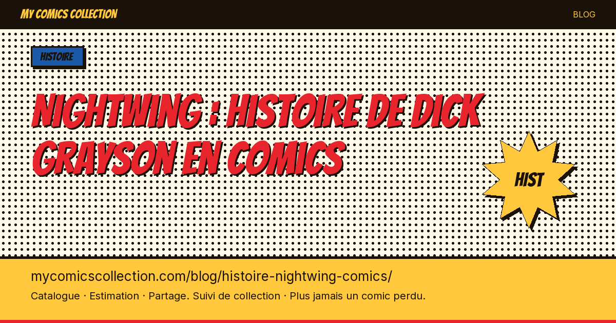 Nightwing : histoire de Dick Grayson en comics — illustration article