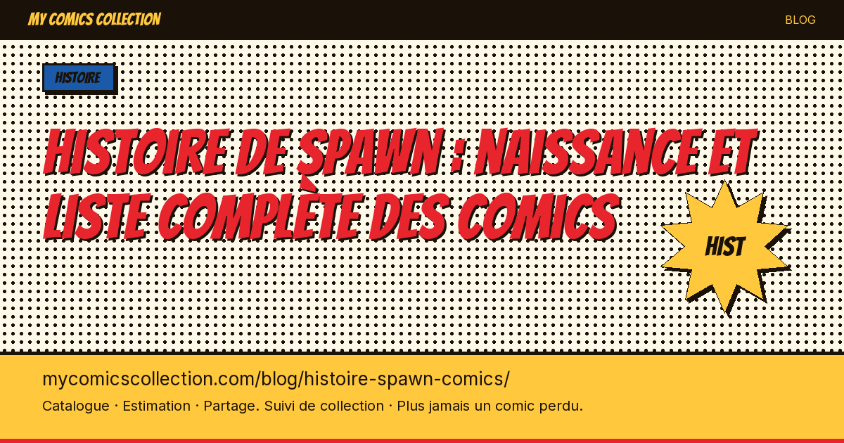 Histoire de Spawn en comics — illustration article
