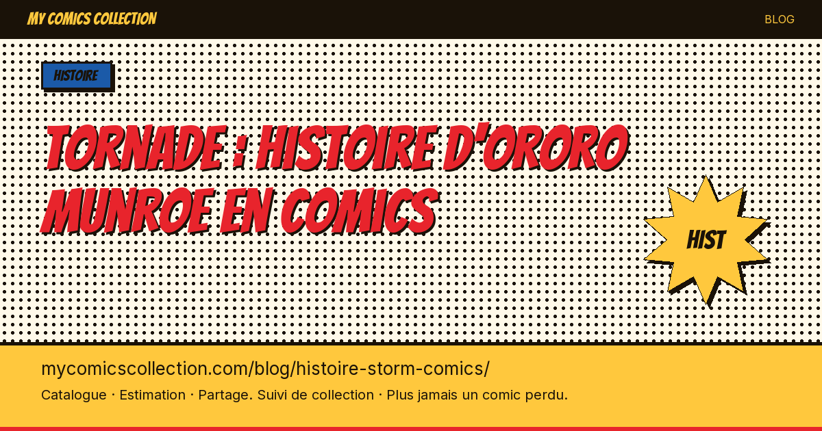 Tornade : histoire d'Ororo Munroe en comics — illustration article