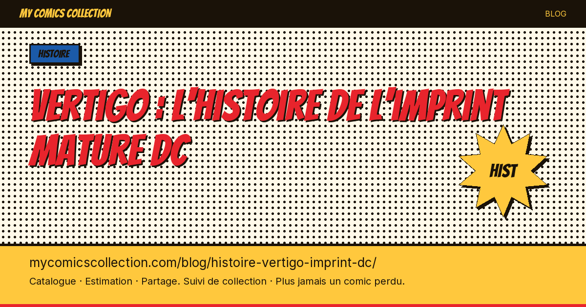 Vertigo : l'histoire de l'imprint mature DC — illustration article
