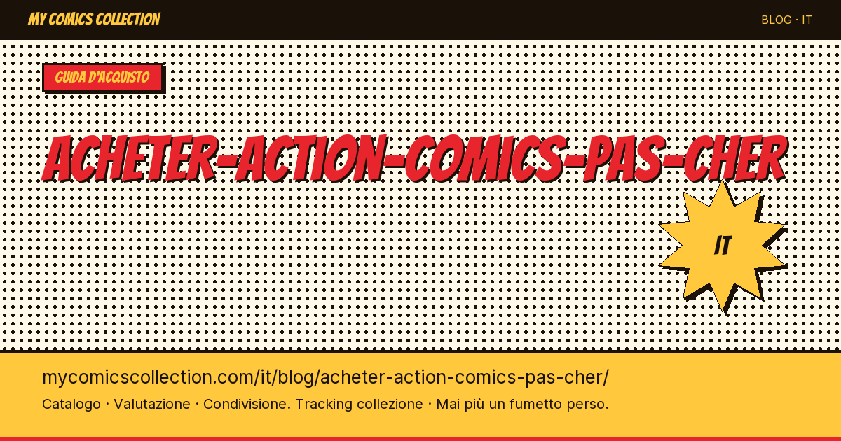 Comprare Action Comics a poco prezzo — illustrazione articolo
