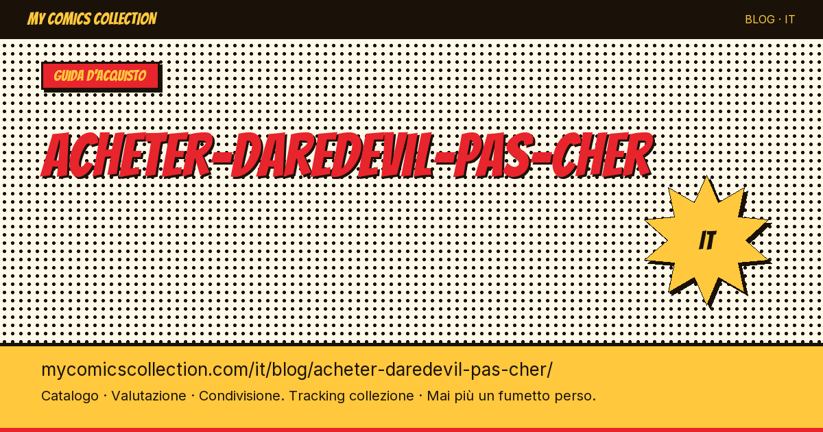 Comprare Daredevil a poco prezzo — illustrazione articolo