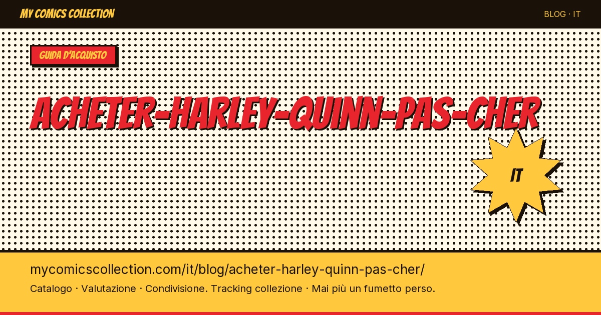 Comprare Harley Quinn a poco prezzo — illustrazione articolo