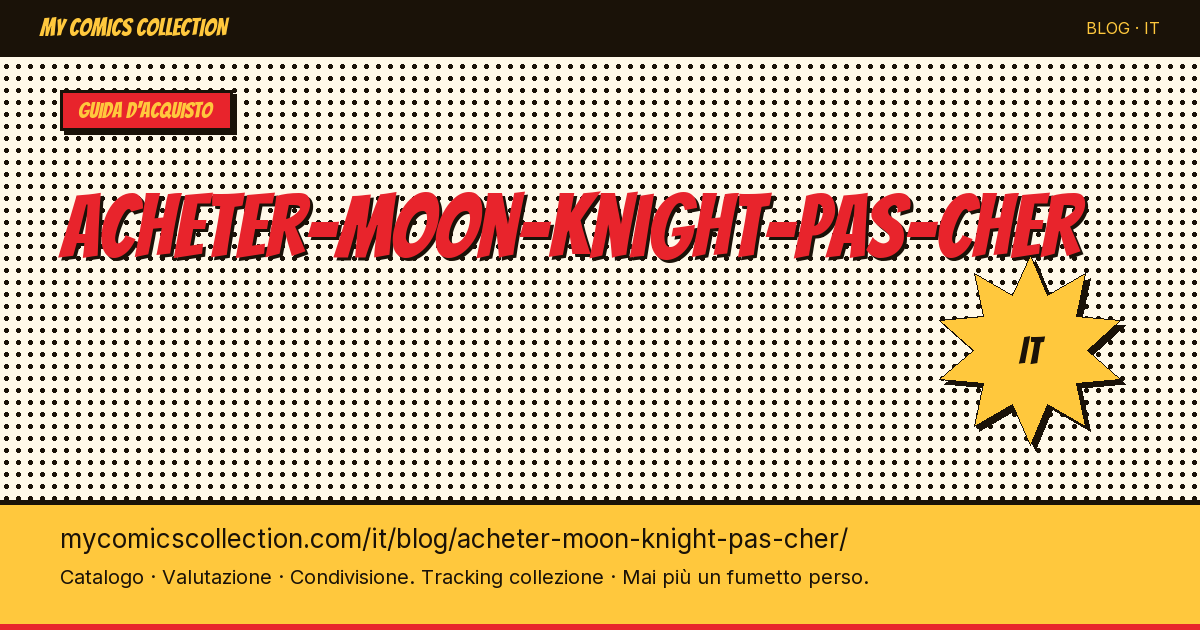 Comprare Moon Knight a poco prezzo — illustrazione articolo