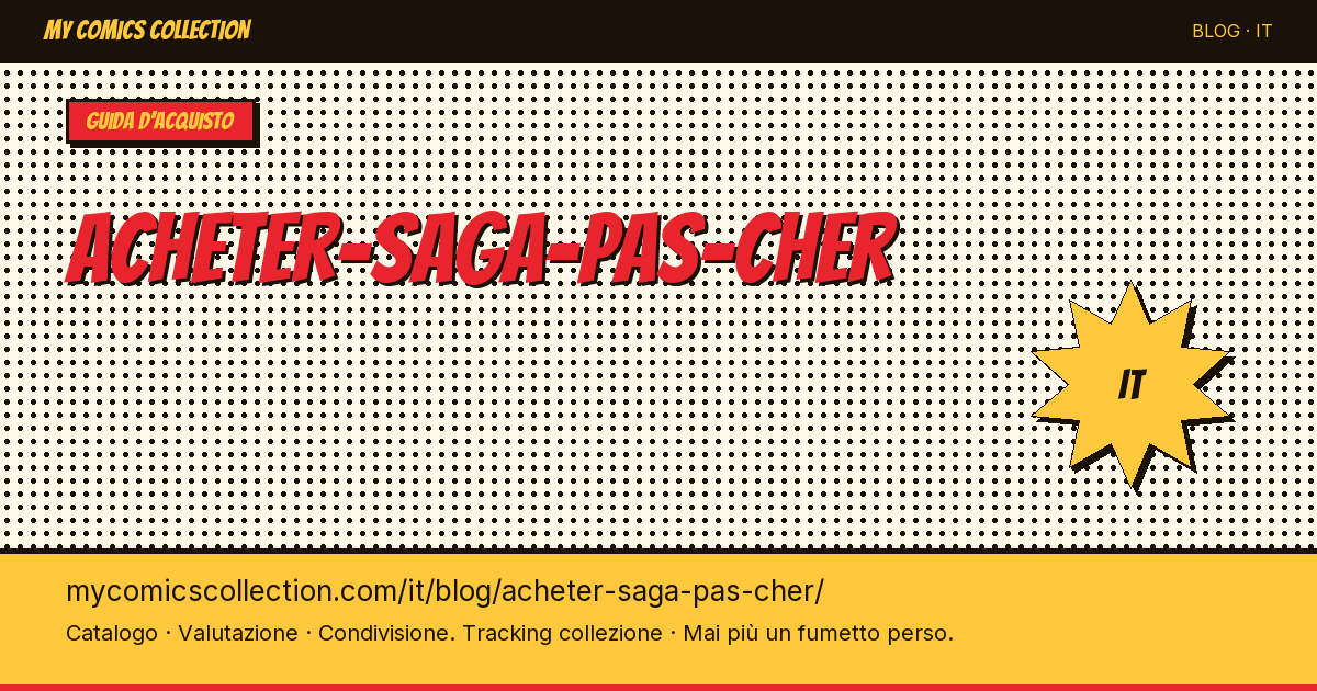 Comprare la Saga a Poco Prezzo — illustrazione articolo