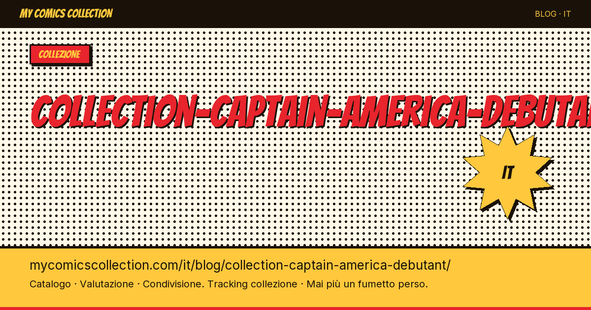 Collezione Captain America per principianti — illustrazione articolo