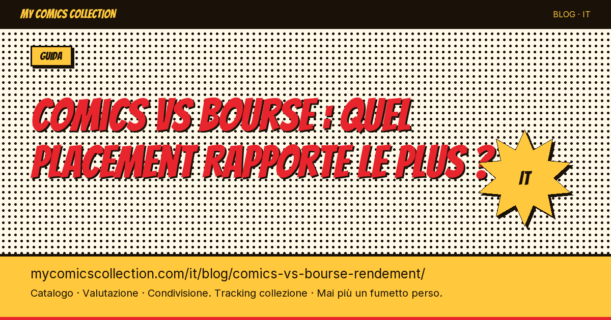 Fumetti vs Borsa: quale investimento rende di più? — illustrazione articolo
