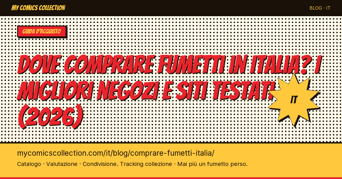 Comprare fumetti in Italia: dove trovare i back issue? — illustrazione articolo