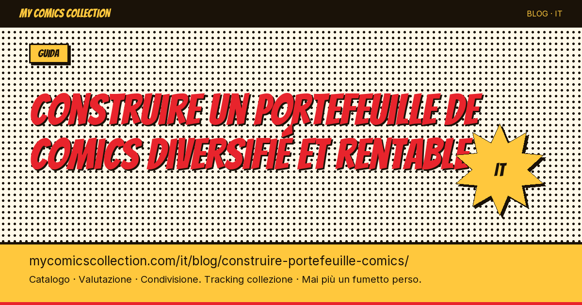 Costruire un portafoglio di fumetti diversificato e redditizio — illustrazione articolo
