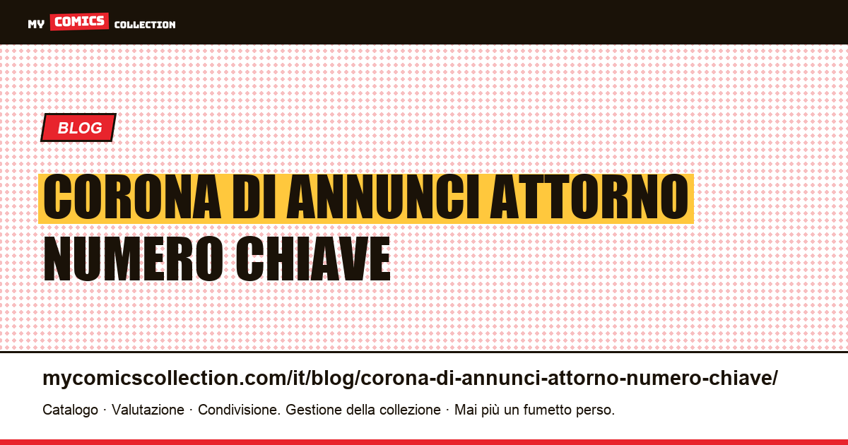 La corona di annunci attorno a un numero chiave — illustrazione articolo