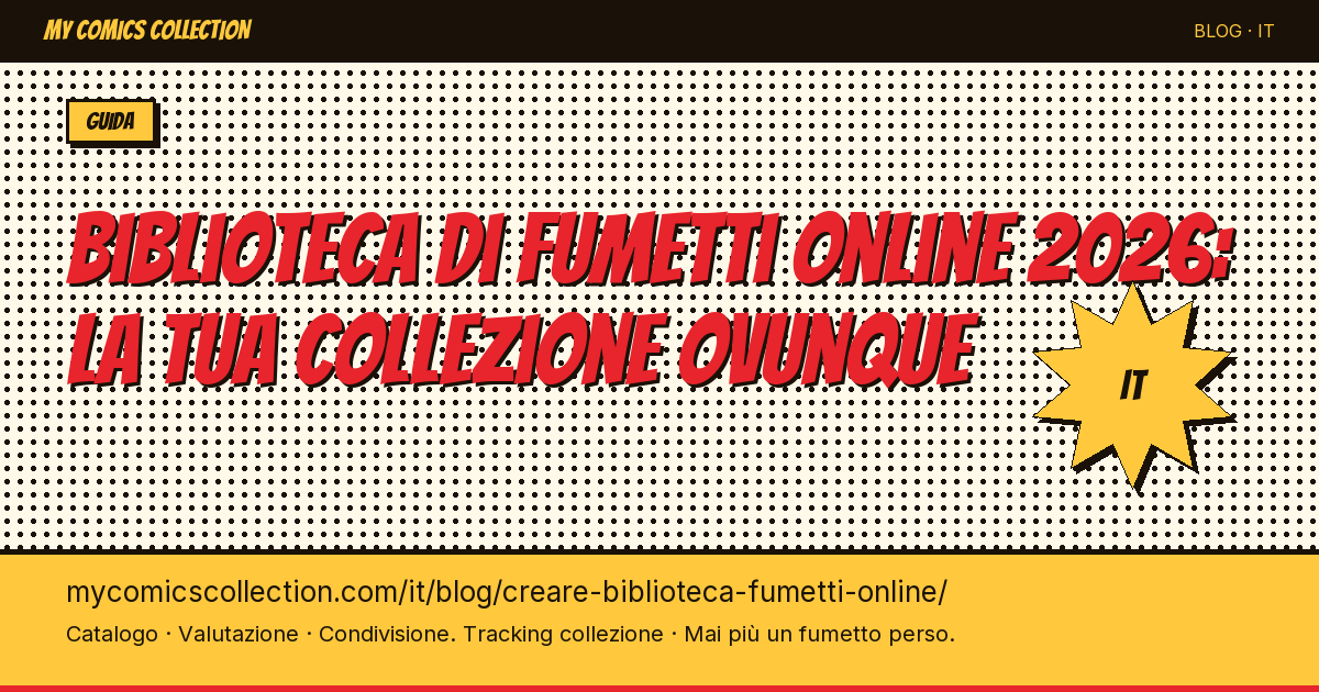 Creare la tua biblioteca di fumetti online: tutto quello che devi sapere — illustrazione articolo