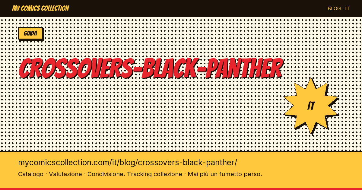 Crossover di Black Panther — illustrazione articolo
