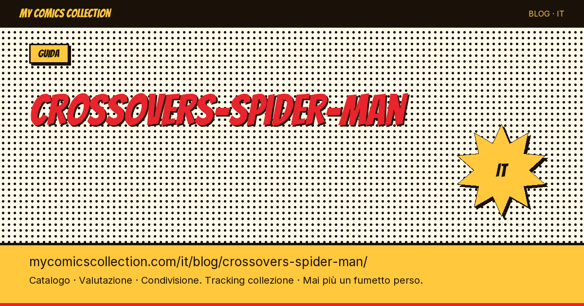 Crossover Spider-Man — illustrazione articolo