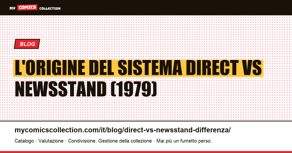 L'origine del sistema Direct vs Newsstand (1979), illustrazione articolo