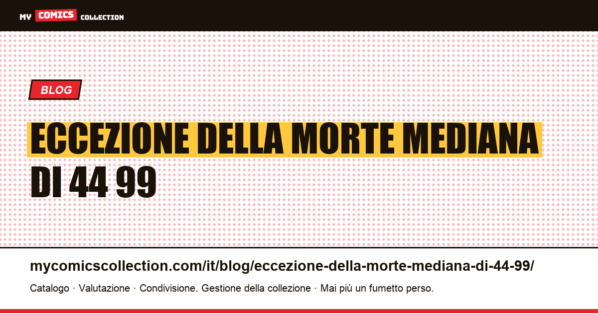 Eccezione della morte: mediana di $ 44,99 — illustrazione articolo