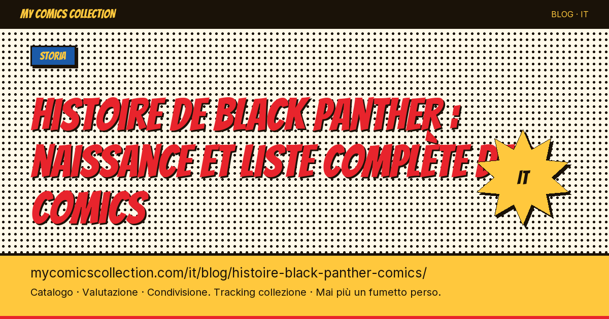Storia di Black Panther: nascita e lista completa dei fumetti — illustrazione articolo